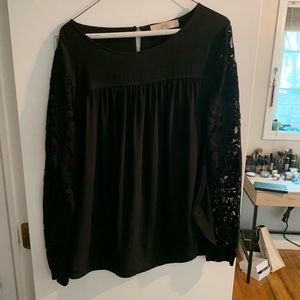 Loft black blouse